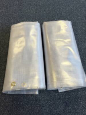 Clear Reinforced Tarpaulin 8mm Clear PVC 