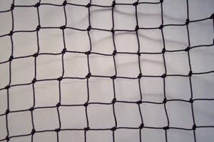 28mm Knotted Polyethylene Netting. Black