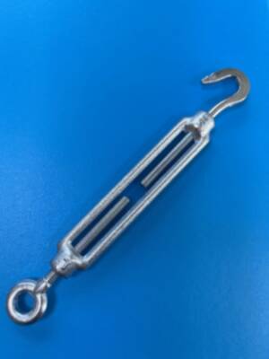 Tensioner for galvanised steel cable